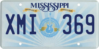 MS license plate XMI369
