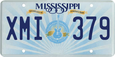 MS license plate XMI379