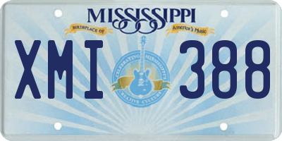 MS license plate XMI388