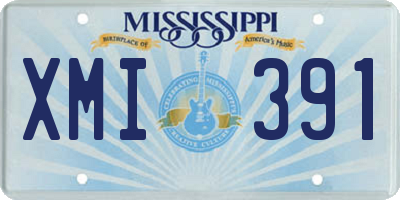 MS license plate XMI391