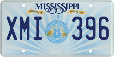 MS license plate XMI396