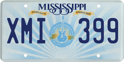 MS license plate XMI399