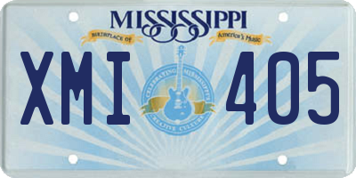 MS license plate XMI405