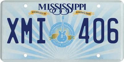 MS license plate XMI406