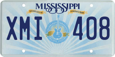 MS license plate XMI408