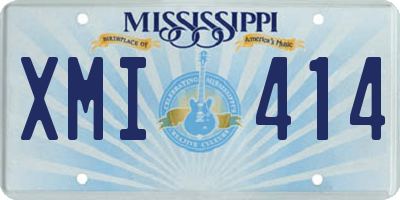 MS license plate XMI414