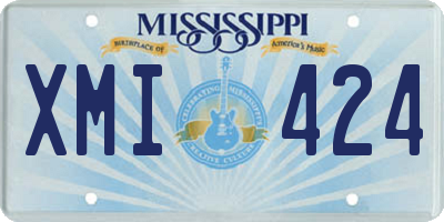 MS license plate XMI424