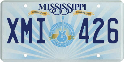MS license plate XMI426