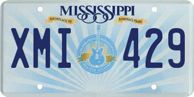MS license plate XMI429