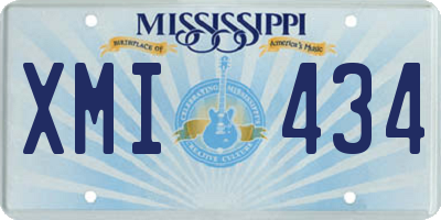 MS license plate XMI434