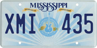 MS license plate XMI435