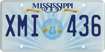 MS license plate XMI436