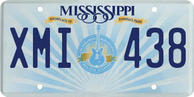 MS license plate XMI438