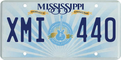 MS license plate XMI440