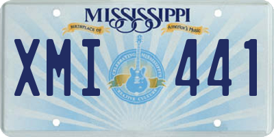 MS license plate XMI441