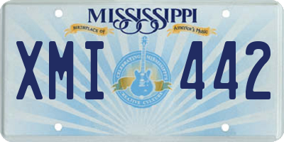 MS license plate XMI442