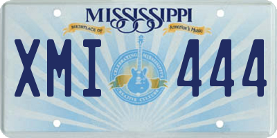 MS license plate XMI444