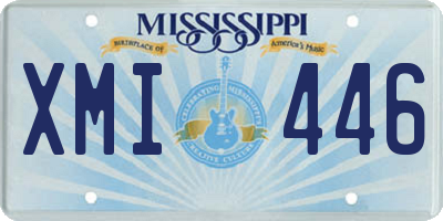 MS license plate XMI446