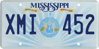 MS license plate XMI452