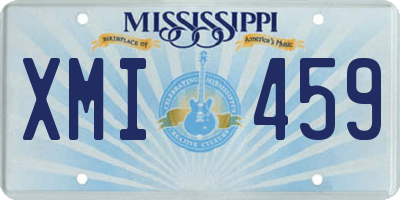 MS license plate XMI459