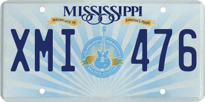 MS license plate XMI476