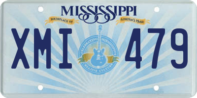 MS license plate XMI479