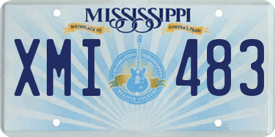 MS license plate XMI483