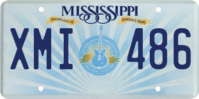MS license plate XMI486