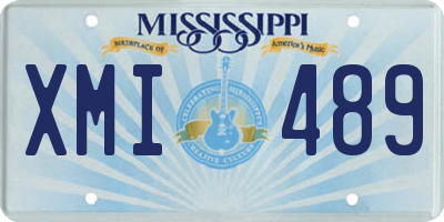 MS license plate XMI489