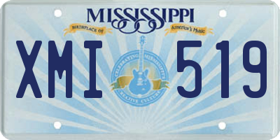 MS license plate XMI519