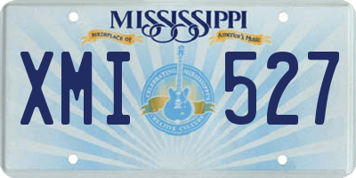 MS license plate XMI527
