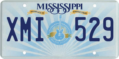 MS license plate XMI529