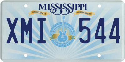 MS license plate XMI544