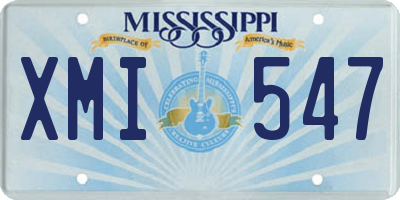 MS license plate XMI547
