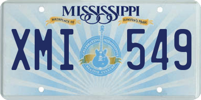 MS license plate XMI549