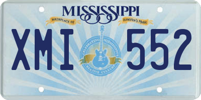 MS license plate XMI552