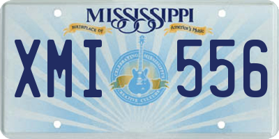 MS license plate XMI556