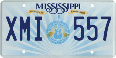 MS license plate XMI557
