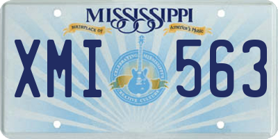MS license plate XMI563