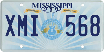 MS license plate XMI568