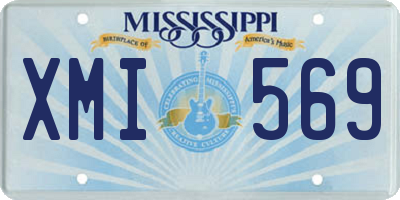 MS license plate XMI569