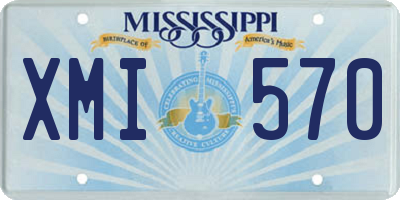 MS license plate XMI570