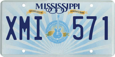 MS license plate XMI571