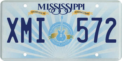 MS license plate XMI572