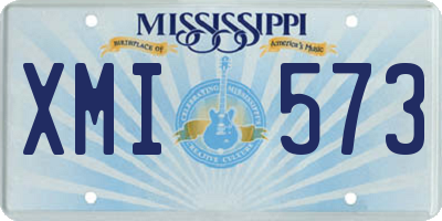MS license plate XMI573