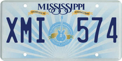 MS license plate XMI574