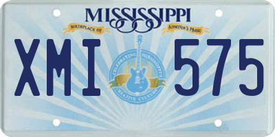 MS license plate XMI575