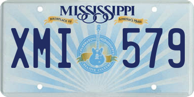 MS license plate XMI579