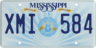 MS license plate XMI584