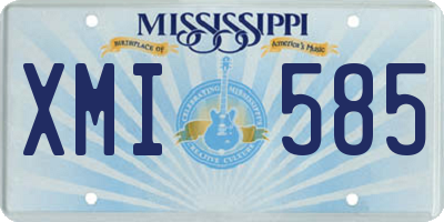 MS license plate XMI585